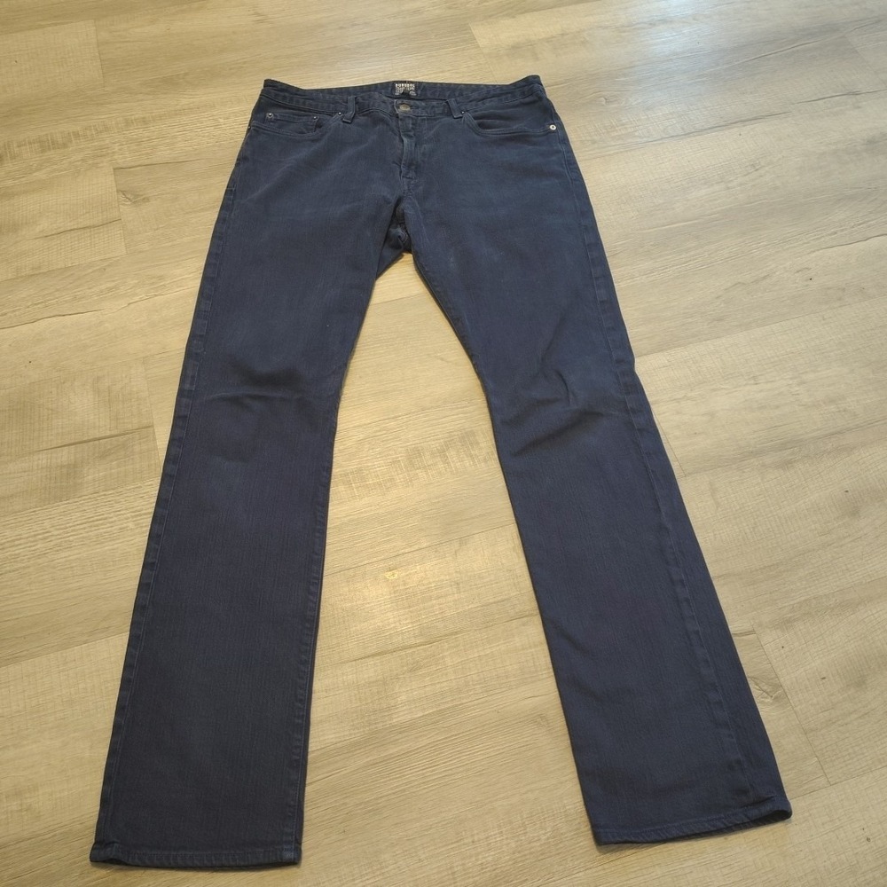 Bonobos Travel Jeans 35x32 Dark Wash 5 Pocket Stretch Straight Leg USA